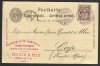 Carte Postale/Postkarte ANCIENNE #C.BEROUD & FILS GENÉVE# 1897 avec TIMBRE(3) 