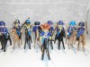 9 Playmobil American Unionist Cavalry, With Hats Guns Horses & Other Weapons   