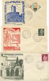 3 SOBRES BARCELONA SANTA COLOMA DE GRAMANET TORRE 1966 PALOMA 1956 Y ESCUDO 1953 