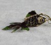 Rare Chinese Old Fish cloisonne Pendant Luckly 