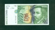 F.C. SPAIN  .1000  PTS  1992  SERIAL  9A  REPLACEMENT   P.163     UNC   S/C 