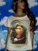 camiseta peggy mona lisa tienda pull&bear talla m 