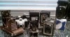 VINTAGE CAMERAS A COLLECTION OF 9 CAMERAS WITH CASES FROM KODAK, ENSIGN, RAJAR  