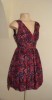 E-vie sz 12 Blue/ Red Puffball Cocktail Dress,Excllent Condition 