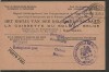 Belgium old POW to Germany  via Switzerland 1918 
