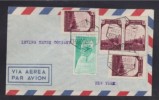 SPANISH MOROCCO 1950/6 2x AIRMAIL COVERS FES & TETUAN TO USA 