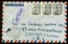 SPANISH GUINEA 1Pt Strip of 3 on Cover 