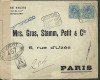 Spain old censored registered cover to France  1918 