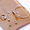 Sale charms 925Silver Sets Bracelet&necklace&Earring&Rings JJ011 
