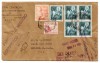 10/004 1953 CERTIFICADA MADRID A NEW YORK ESPECTACULAR FRANQUEO SPAIN SPANIEN 