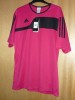 MEN'S ADIDAS AUTHENO PINK BUZZ/BLACK SHORT SLEEVED FOOTBALL SHIRT/JERSEY SIZE:L 