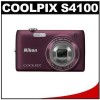 Nikon Coolpix S4100 Compact Digital HD Camera Plum 14MP USA (18208262618) 