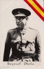 Foto AK General Mola Spanien, Zensur Post Gibraltar Algecira, Frankatur 1937 