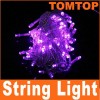 100 LED 10m String Decoration Light for Christmas Party Wedding Purple 220V 