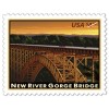 $4.95 NEW RIVER GORGE PRIORITY MAIL STAMPS - USED (4) 