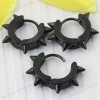 10x PUNK  Handcuff Stainless Steel Earcuff Ear Studs Earrings COOL Black 