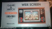 GAME & AND WATCH FIRE ATTACK / WIDE SCREEN / ID 29 / NINTENDO / 1982 / BOXED 