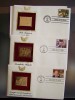 3 COVERS - 22 klt GOLD REPLICA -EISENHOWER-BRODWAY MUSICAL AND FOLK MUSICIANS 