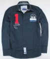 New  Brand  Button Men's Dress Shirt 01202 Dark Blue Sz. XL 