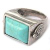 NEW IN TIBET STYLE TIBETAN SILVER TURQUOISE RING 