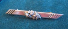 Alte Brosche mit Opal - Handarbeit