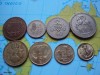 CHIPRE LOTE DE 8 MONEDAS DIFERENTES, 