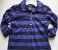 NWT GIRLS $39.50 RALPH LAUREN STRIPED JERSEY ROLL-TAB POLO SHIRT TOP size 16 XL 