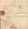 Año 1852 edifil 12 6c Isabel II  carta matasellos rejilla Madrid.Recargo 6 ms