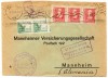 01/019 1938 ZARAGOZA A MANNHEIM (ALE) ED. 817(2) 857(3) RR BONITA SPAIN SPANIEN  