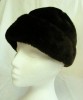 VINTAGE Chocolate Brown Faux Fur Ladies Hat Small 