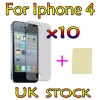 10 X CLEAR LCD SCREEN PROTECTORS + CLOTH For APPLE IPHONE 4 4G 4S UK STOCK PR001 
