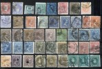 Acumulación de sellos de Alfonso XIII y otros.