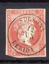 ESPAÑA Nº 48 - 4 CUARTOS,  CON MATASELLOS SOLSONA - LERIDA 