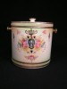 AN OLD CROWN DEVON FIELDINGS BISCUIT BARREL, CIRCA 1920 