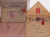 SPAIN CIVIL WAR PERIOD THREE CENSORED ENVS INCLUDING DIPLOMATIC EXEMPT CACHET 