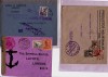 SPAIN CIVIL WAR PERIOD THREE CENSORED ENVS LLOYDS AGENCY / MALAGA LABEL VIZCAYA 