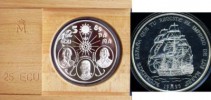 Marina Española 25 ecus plata 1995 ESPAÑA euro