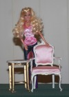 High quality 1:6 scale (Barbie size) chair and table 