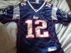 Camiseta NFL New England Patriots, Brady , nº 12, azul oscuro, talla S 