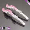 Multicolor Pink Austria Crystal 18K White Gold Plated Party Pair Hair Clip 265 