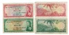 East Caribbean Currency Authority ND 1965 $ 1 $ 5 Elizabeth Collector lot of 2  