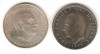 2 MONEDAS-MONEDA PLATA 100 PTAS.FRANCO 1966 +MONEDA 100 PTAS. JUAN CARLOS I 1975