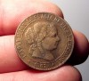 004-INDALO- Spain. Isabel II. Very nice 2 1/2 Céntimos de Escudo 1867 Segovia !! 
