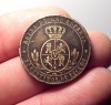 007-INDALO- Spain. Isabel II. Nice 2 1/2 Céntimos de Escudo 1867 Barcelona !!!!! 