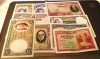 BONITO LOTE DE 9 BILLETES DISTINTOS Y SIN SERIE 