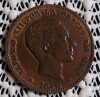 1878 SPAIN 10 CENTIMOS COPPER COIN 