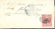 Año 1856 edifil 48 4 cu env rejilla , azul Vich Barcelona