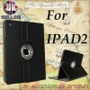 Black PU 360 Degree Rotating Stand Case Smart Cover for iPad 2 Auto Sleep Wake | eBay</title><meta name=