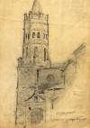 Dibujo a lápiz. Título: Torre e iglesia de Alfajarin | eBay</title><meta name=