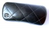 BLACK faux leather QUILTED effect CHANEL HARD GLASSES CASE new unused | eBay</title><meta name=